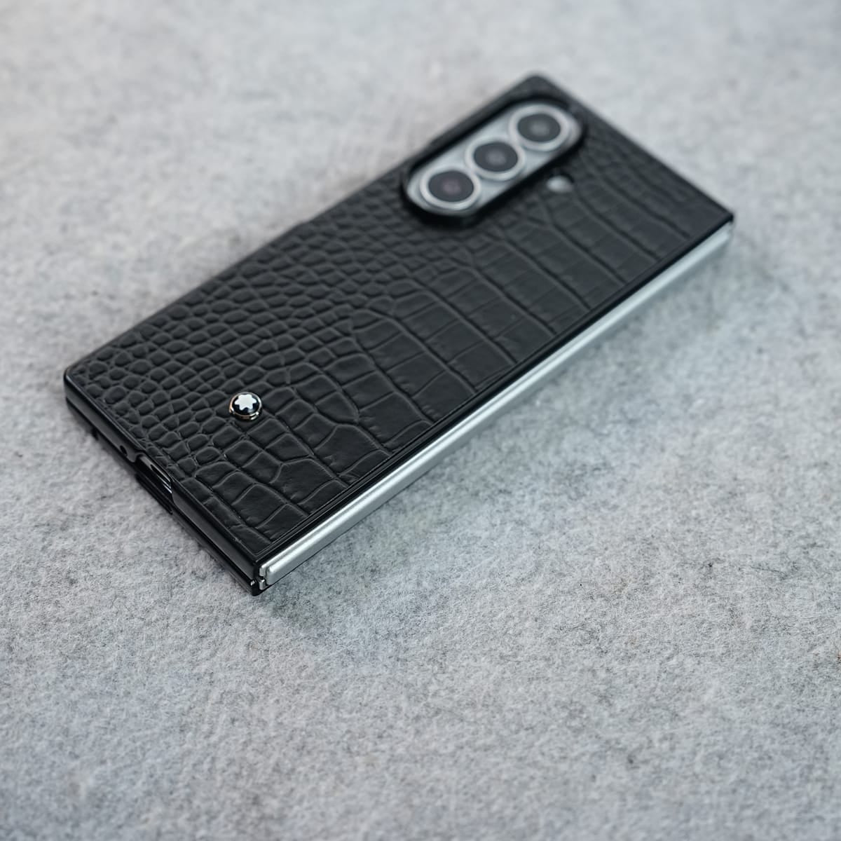Black Textured MB Case Cover for Samsung Galaxy Z Fold 8 Ultra