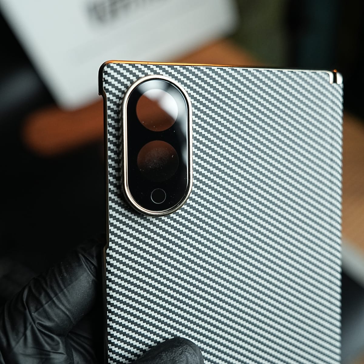 Carbon Fiber Texture Slim Case For Samsung Galaxy Z Fold 8 | Hinge Protection
