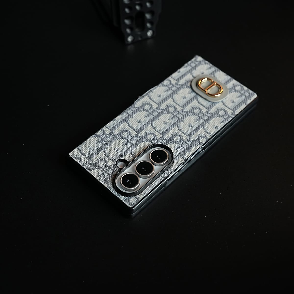 Luxury Fashion CD Embroidery Case Cover For Samsung Galaxy Z Fold 8 Ultra