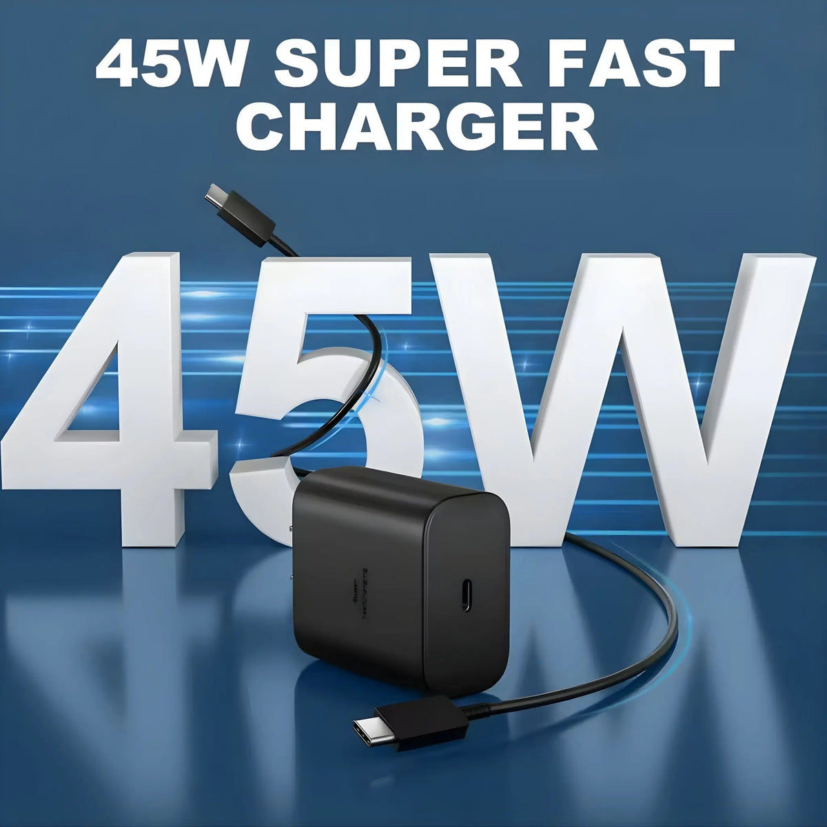 45W Super Fast USB-C Wall Charger for Galaxy Z Fold & Z Flip