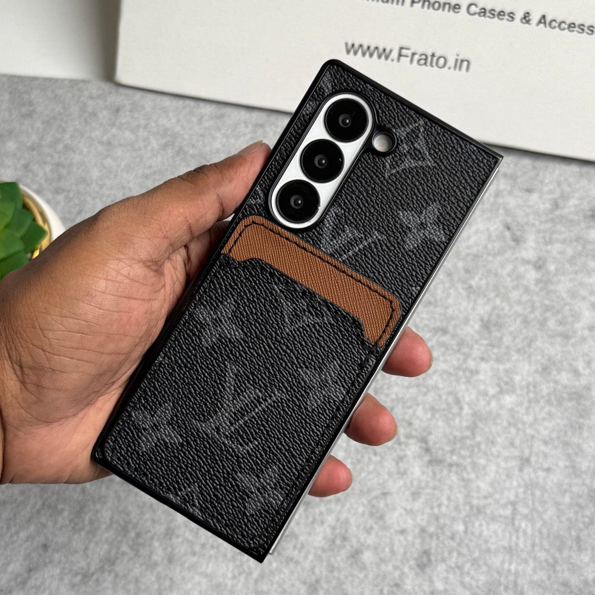 Samsung Galaxy Z Fold Luxury Brand Leather Card Holder Case Cover