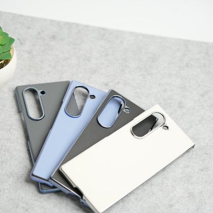 Glossy Chrome Plated PU Leather Skin Case Cover for Samsung Galaxy Z Fold 8 Ultra