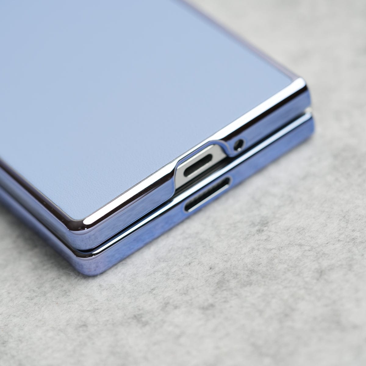 Glossy Chrome Plated PU Leather Skin Case Cover for Samsung Galaxy Z Fold 8 Ultra
