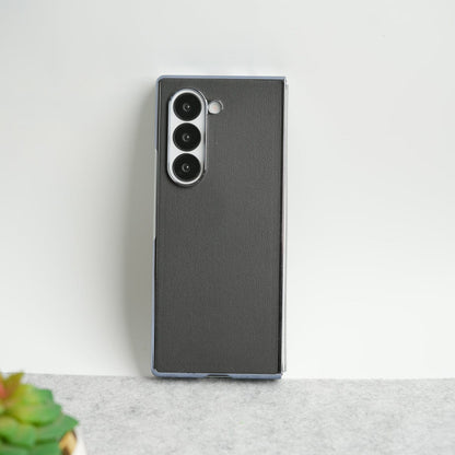 Glossy Chrome Plated PU Leather Skin Case Cover for Samsung Galaxy Z Fold 8 Ultra