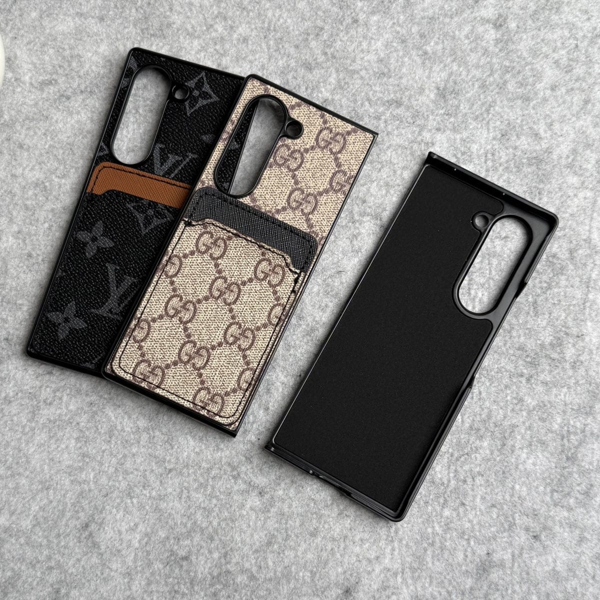 Samsung Galaxy Z Fold Luxury Brand Leather Card Holder Case Cover