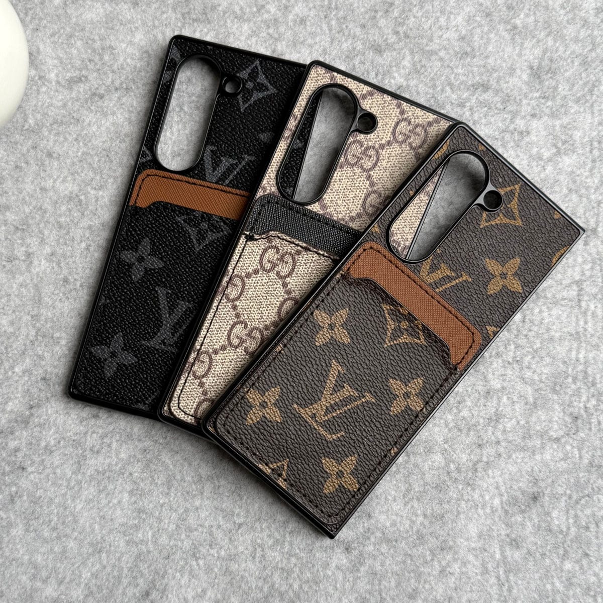Samsung Galaxy Z Fold Luxury Brand Leather Card Holder Case Cover