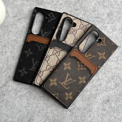 Samsung Galaxy Z Fold Luxury Brand Leather Card Holder Case Cover