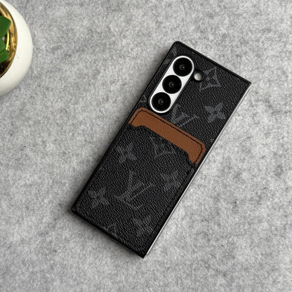 Samsung Galaxy Z Fold Luxury Brand Leather Card Holder Case Cover