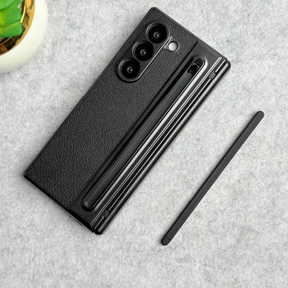 Chrome Plating front Glass Protection Hinge Case Folding Cover for Samsung Galaxy Z Fold 8 Ultra