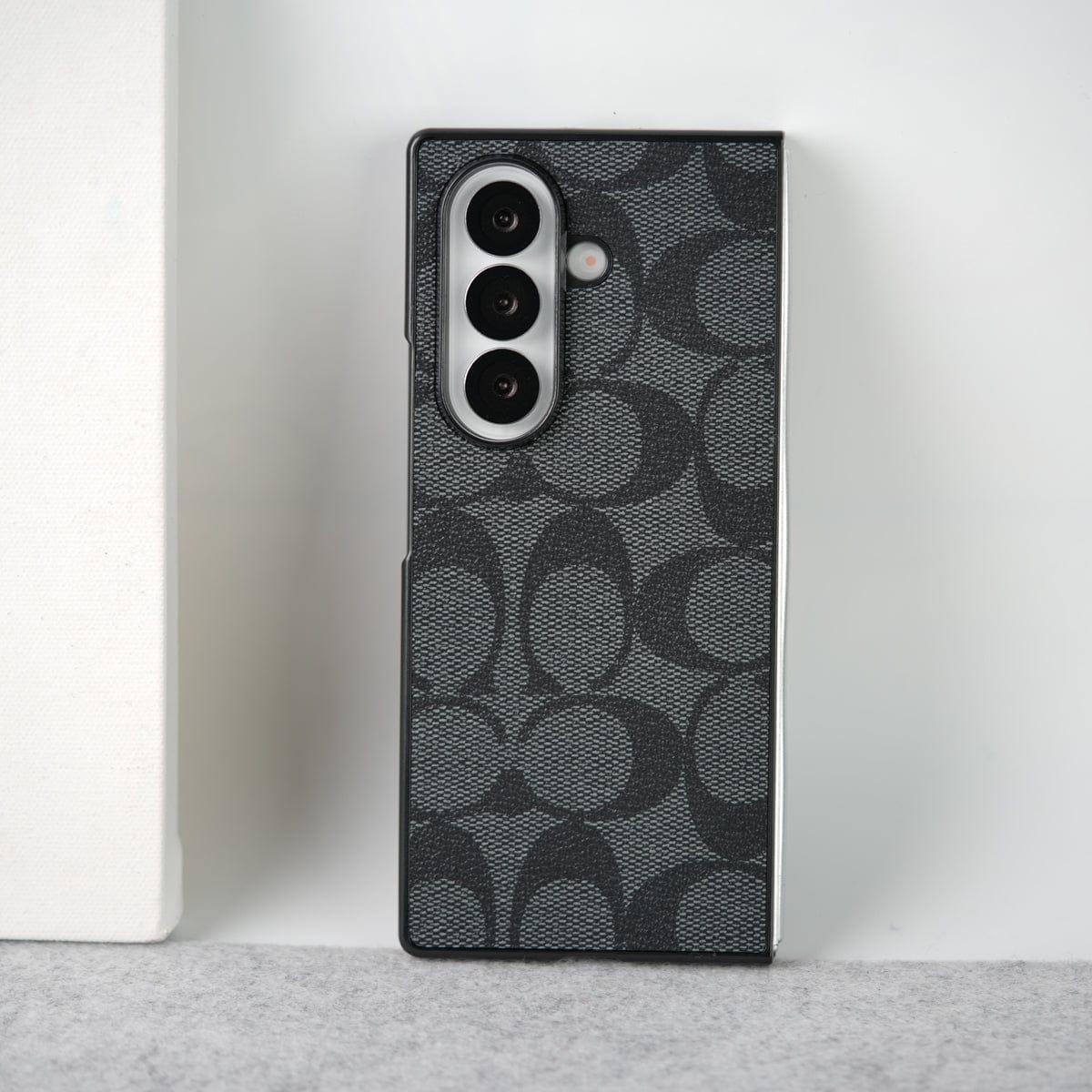 Luxury CC Brand PU Leather Design Case Cover For Samsung Galaxy Z Fold 8 Ultra
