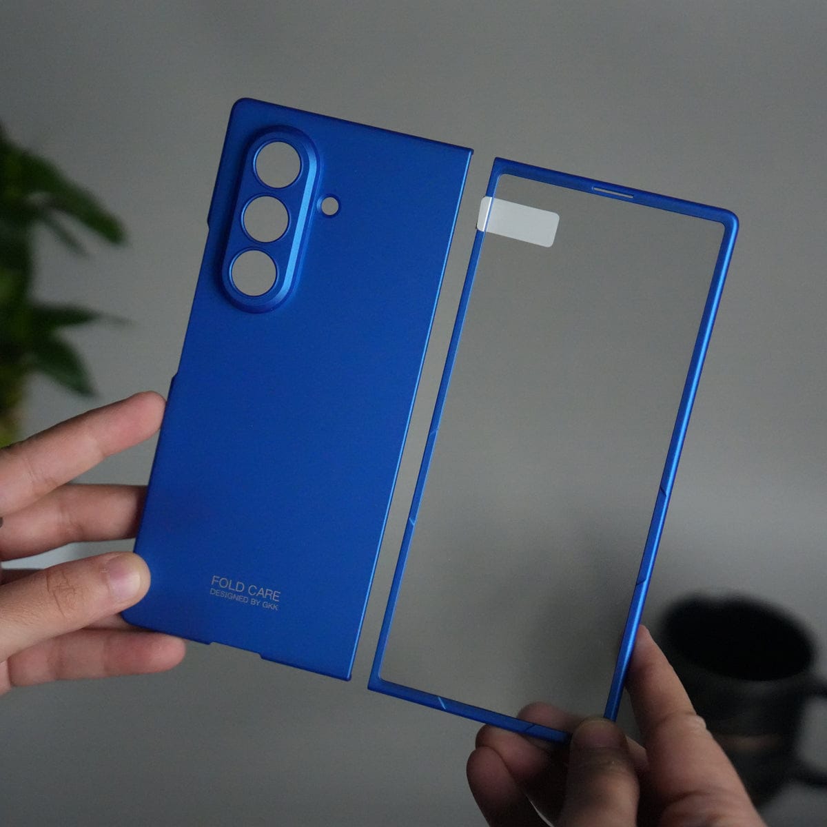 Matte Hard Case with Front Glass Cover for Samsung Galaxy Z Fold 8 Ultra | Slim Shockproof Fold Care Edition