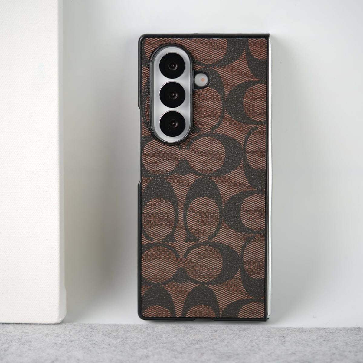 Luxury CC Brand PU Leather Design Case Cover For Samsung Galaxy Z Fold 8 Ultra