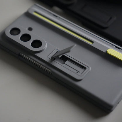 Front Glass Protection Case With PushUP S Pen Holder for Samsung Galaxy Z Fold 8 Ultra