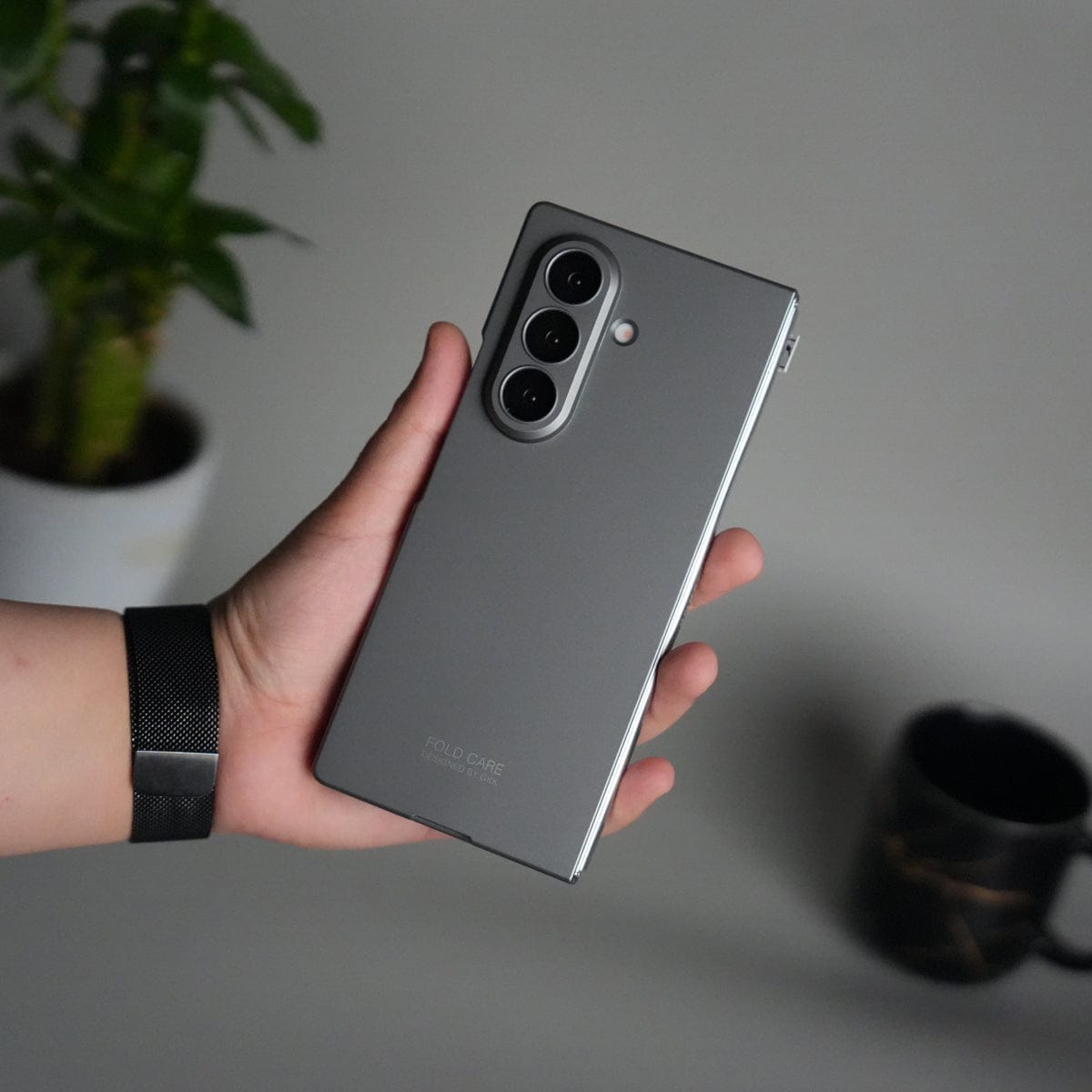 Matte Hard Case with Front Glass Cover for Samsung Galaxy Z Fold 8 Ultra | Slim Shockproof Fold Care Edition