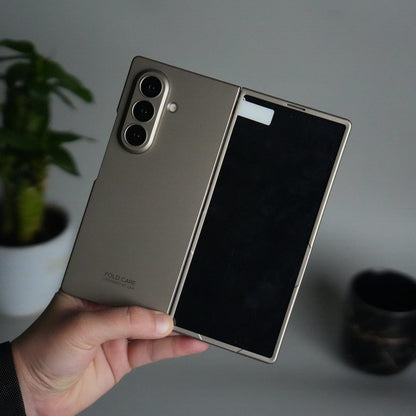 Matte Hard Case with Front Glass Cover for Samsung Galaxy Z Fold 8 Ultra | Slim Shockproof Fold Care Edition