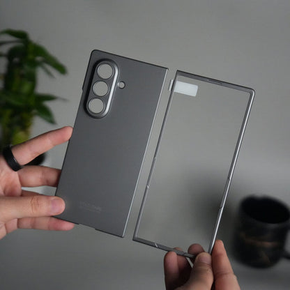 Matte Hard Case with Front Glass Cover for Samsung Galaxy Z Fold 8 Ultra | Slim Shockproof Fold Care Edition