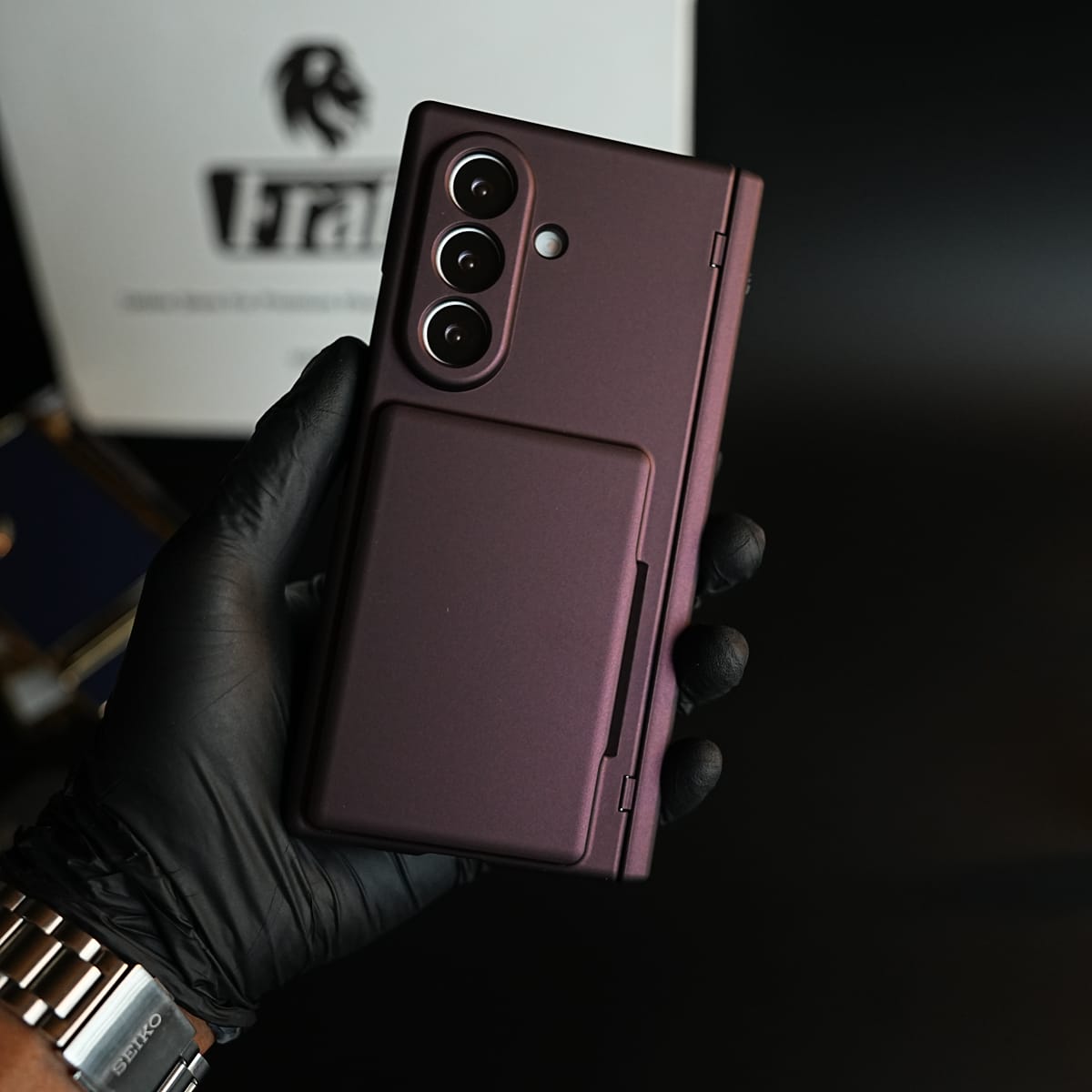 Premium Silk Matte Case for Samsung Galaxy Z Fold 8 Ultra | Built-In Card Holder & Hinge Protection