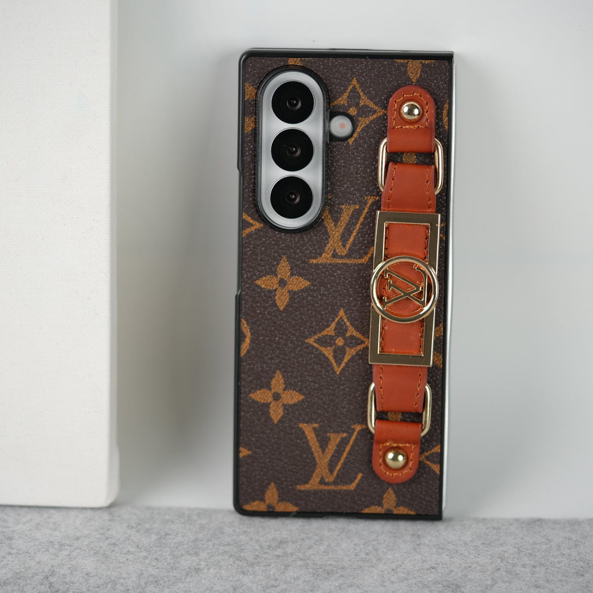 Luxury Brand Strap Holder Case For Samsung Galaxy Z Fold 8 Ultra
