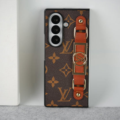 Luxury Brand Strap Holder Case For Samsung Galaxy Z Fold 8 Ultra