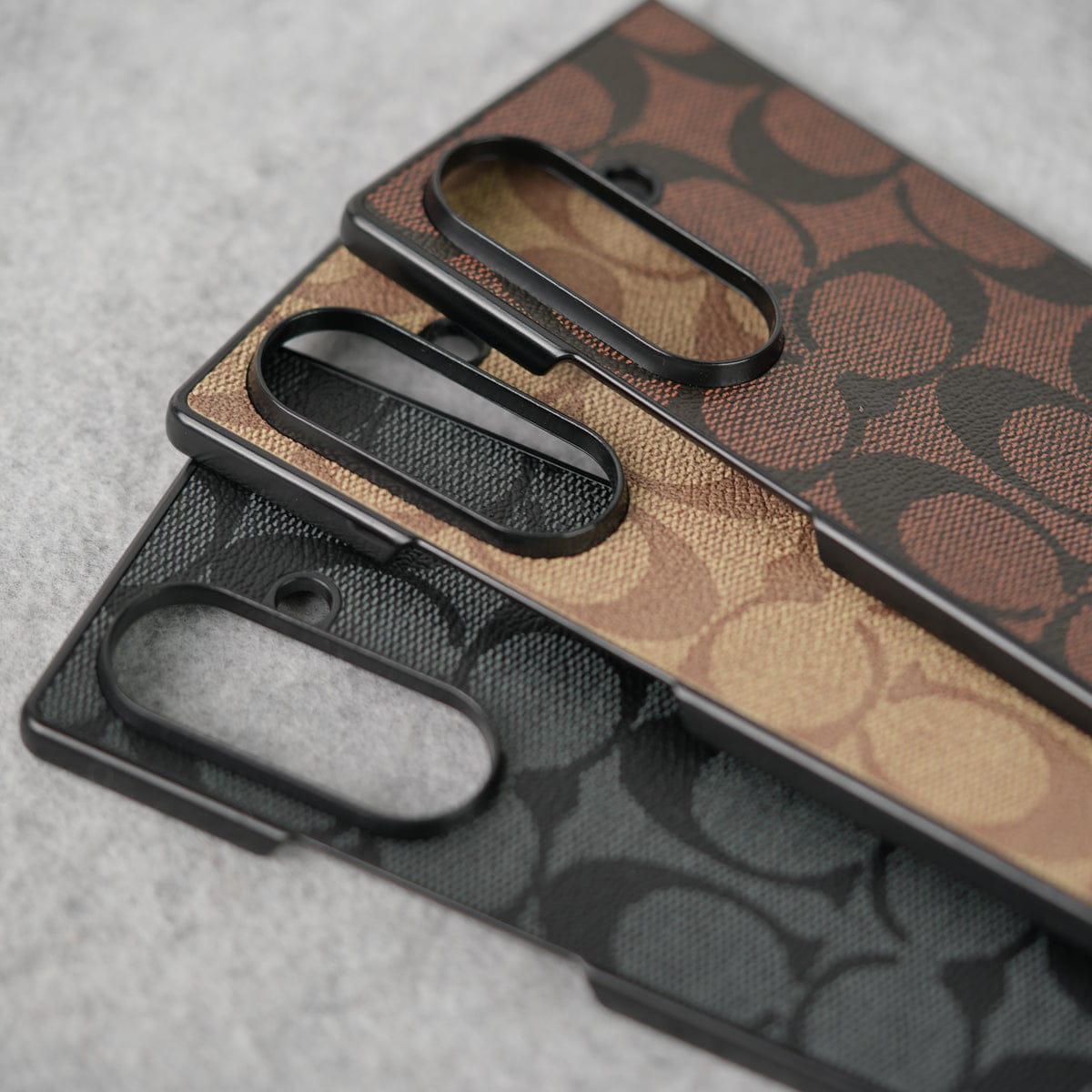Luxury CC Brand PU Leather Design Case Cover For Samsung Galaxy Z Fold 8 Ultra