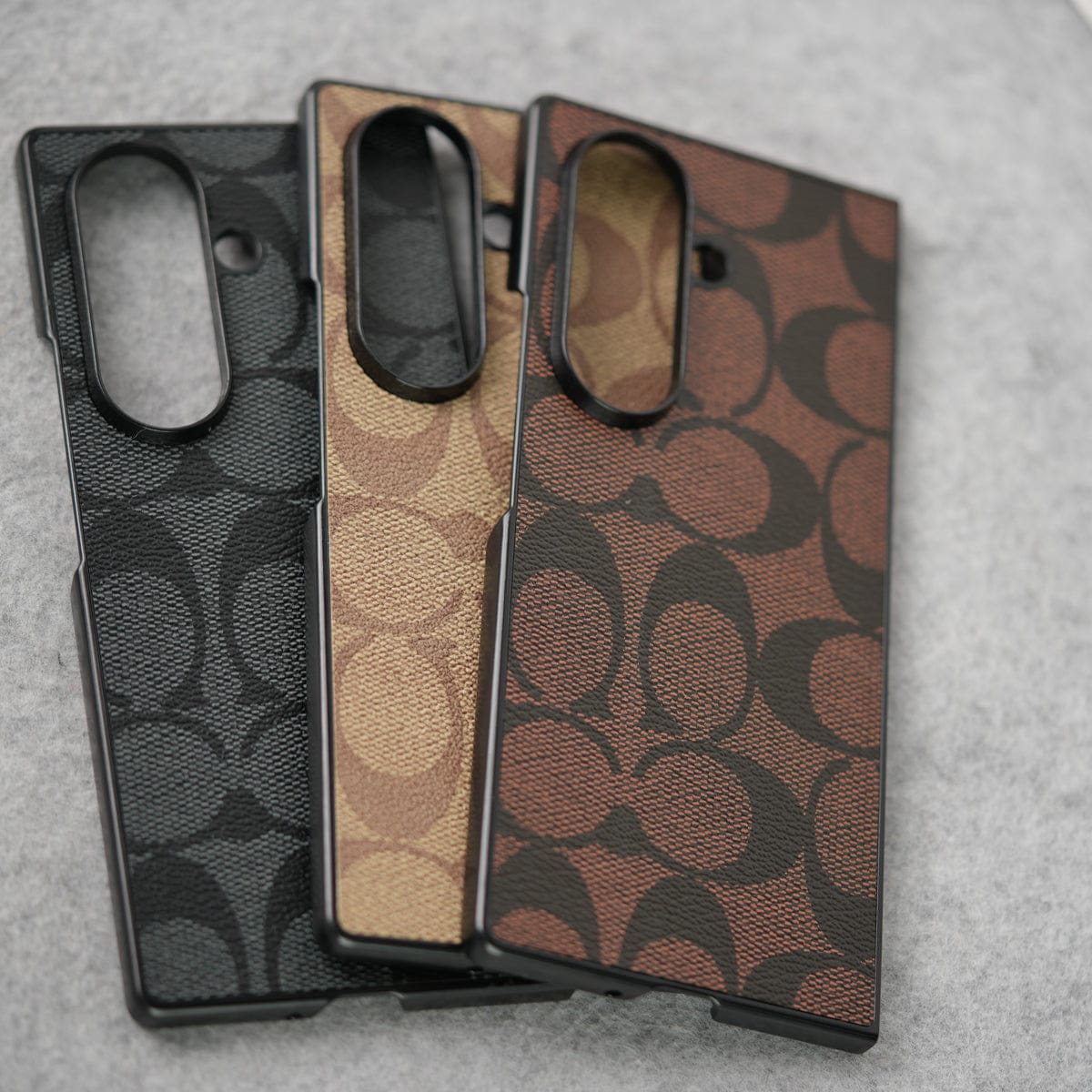 Luxury CC Brand PU Leather Design Case Cover For Samsung Galaxy Z Fold 8 Ultra