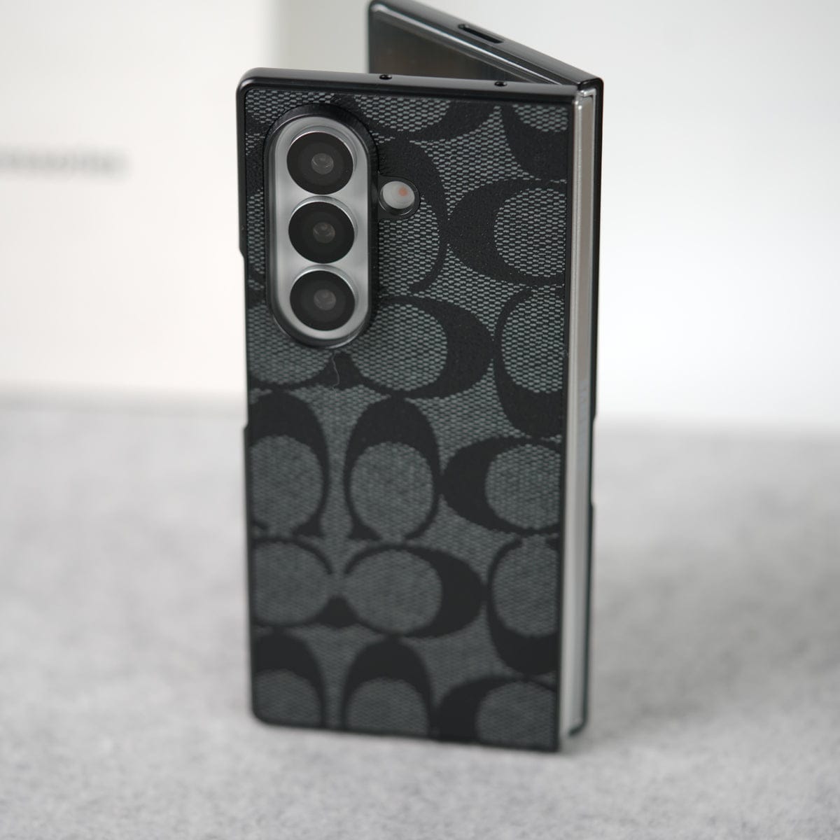 Luxury CC Brand PU Leather Design Case Cover For Samsung Galaxy Z Fold 8 Ultra