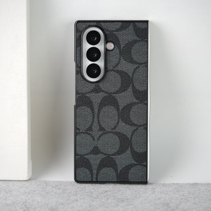 Luxury CC Brand PU Leather Design Case Cover For Samsung Galaxy Z Fold 8 Ultra