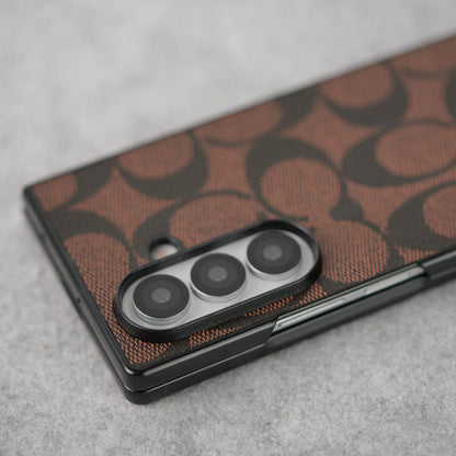 Luxury CC Brand PU Leather Design Case Cover For Samsung Galaxy Z Fold 8 Ultra