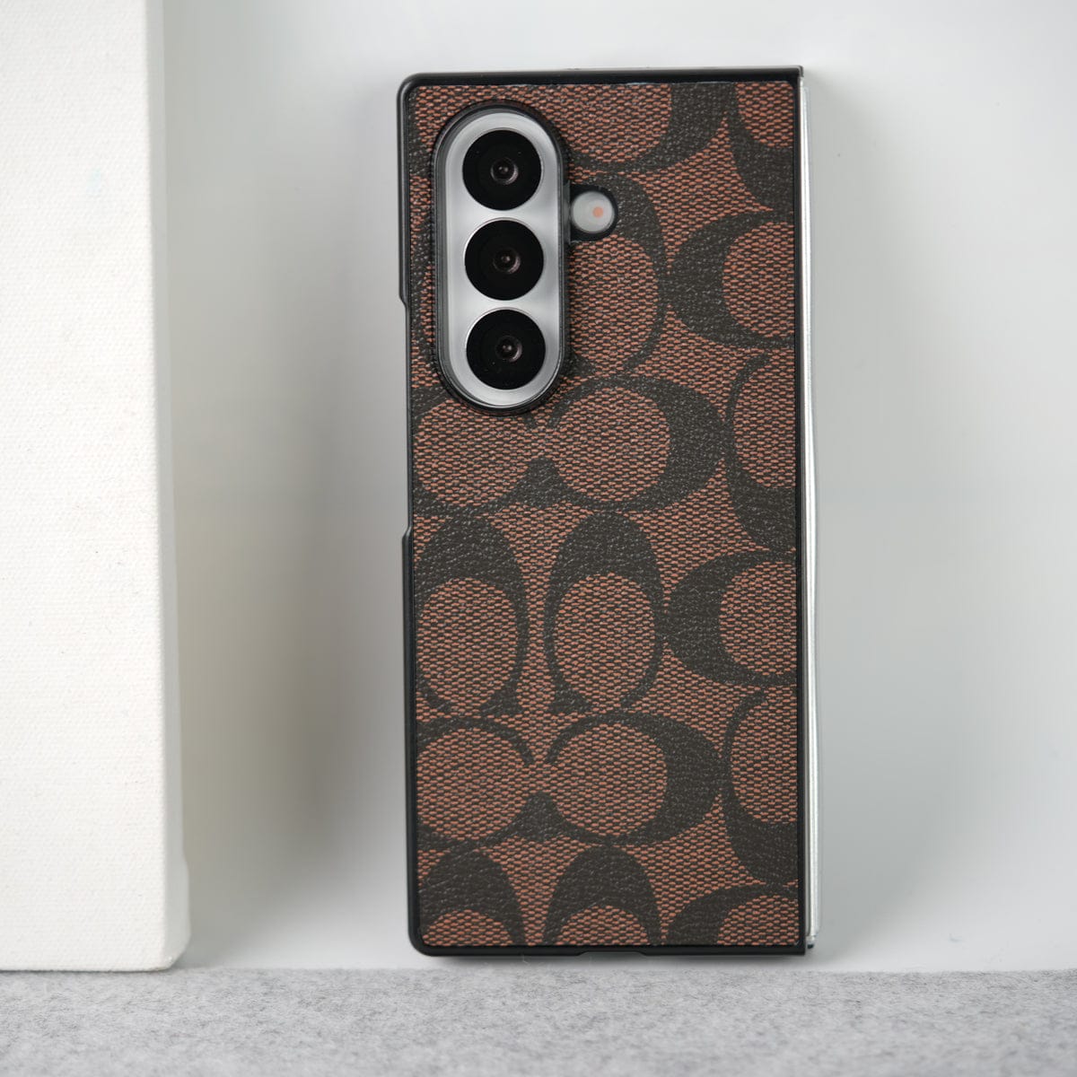 Luxury CC Brand PU Leather Design Case Cover For Samsung Galaxy Z Fold 8 Ultra