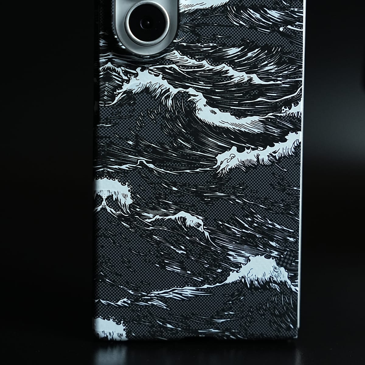Artistic Wave Print Case for Galaxy Z Fold 8 Ultra | MagSafe Slim Case