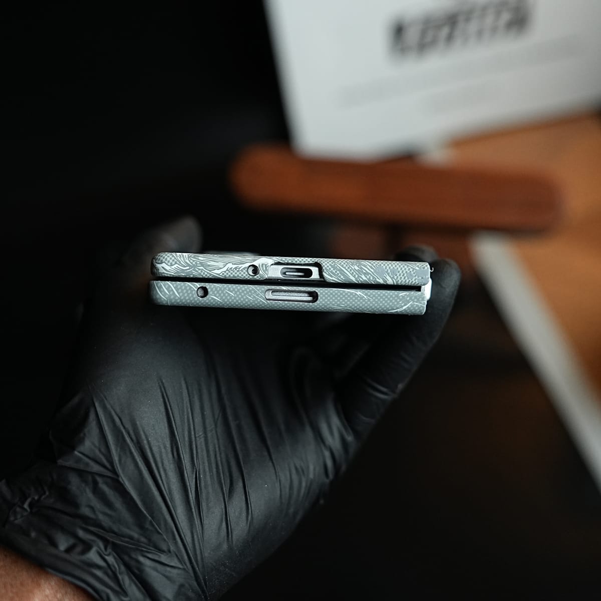 Artistic Wave Print Case for Galaxy Z Fold 8 Ultra | MagSafe Slim Case