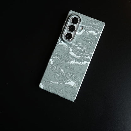 Artistic Wave Print Case for Galaxy Z Fold 8 Ultra | MagSafe Slim Case
