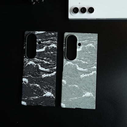 Artistic Wave Print Case for Galaxy Z Fold 8 Ultra | MagSafe Slim Case