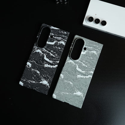 Artistic Wave Print Case for Galaxy Z Fold 8 Ultra | MagSafe Slim Case