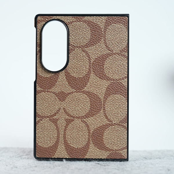 Luxury CC Brand PU Leather Design Case Cover For Samsung Galaxy Z Fold 8