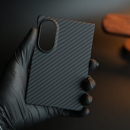Black Carbon Textured Hard PC Cover for Samsung Galaxy Z Fold 8 with MagSafe | Shockproof Slim Protection