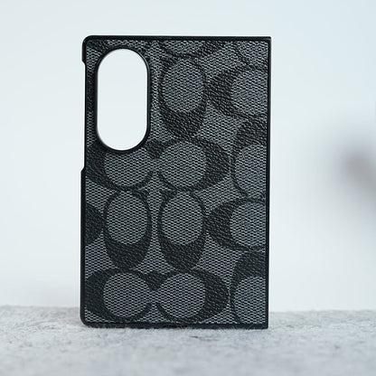 Luxury CC Brand PU Leather Design Case Cover For Samsung Galaxy Z Fold 8