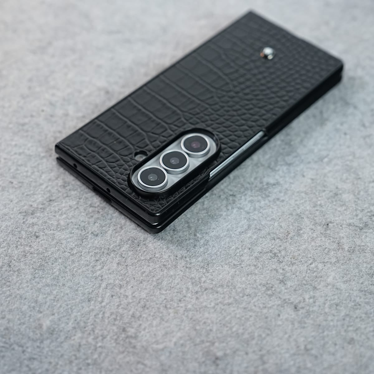 Black Textured MB Case Cover for Samsung Galaxy Z Fold 8 Ultra
