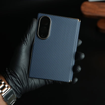 Carbon Fiber Texture Slim Case For Samsung Galaxy Z Fold 8 | Hinge Protection