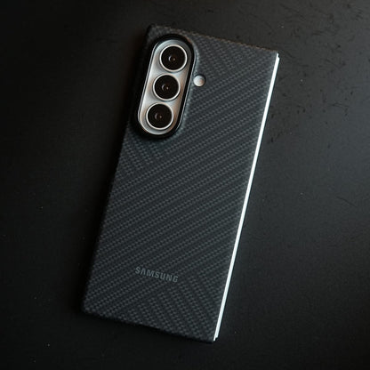 Carbon Fiber Texture Case for Samsung Galaxy Z Fold 8 Ultra  | Magnetic Ring + 2 Ultra HD Tempered Glass