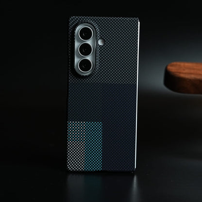 Carbon Fiber Texture Design Hard Pc for Galaxy Z Fold 8 Ultra with Magsafe | CornerGreen