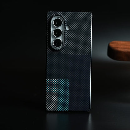 Carbon Fiber Texture Design Hard Pc for Galaxy Z Fold 8 Ultra with Magsafe | CornerGreen