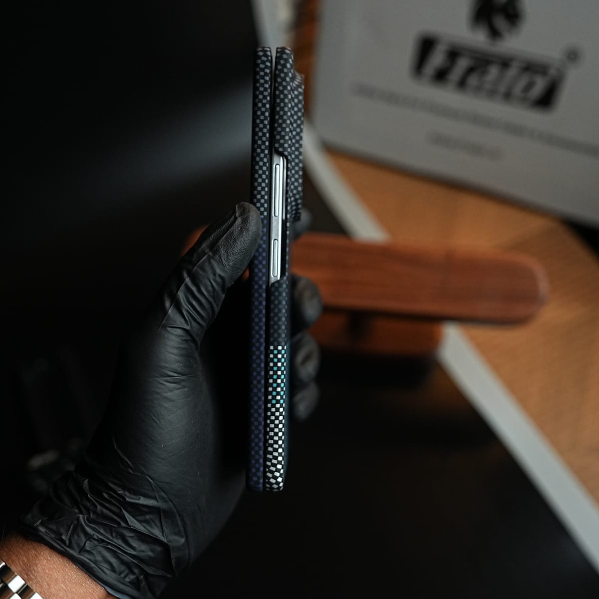 Carbon Fiber Texture Design Hard Pc for Galaxy Z Fold 8 Ultra with Magsafe | CornerGreen