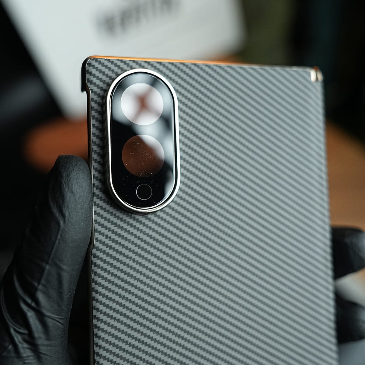 Carbon Fiber Texture Slim Case For Samsung Galaxy Z Fold 8 | Hinge Protection