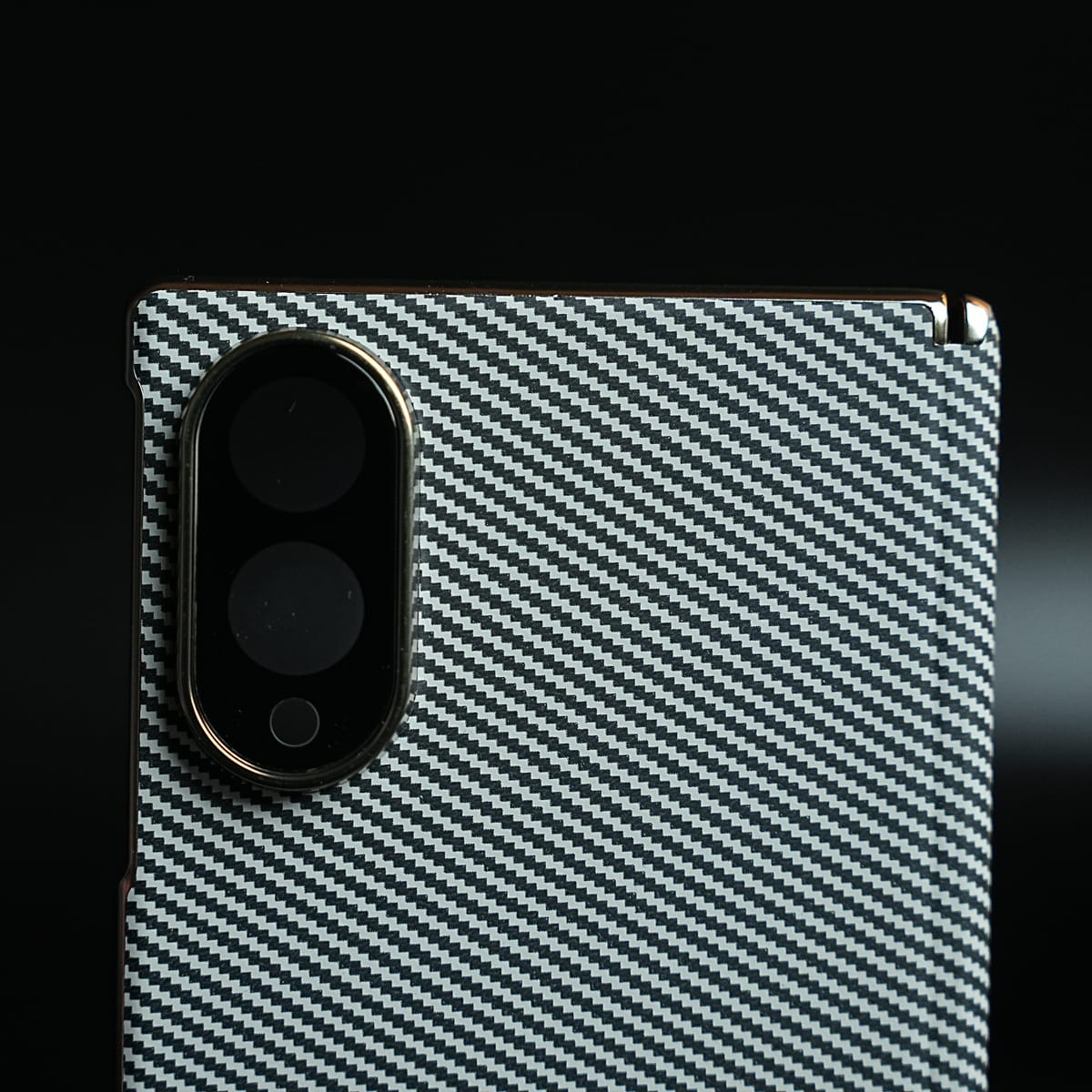 Carbon Fiber Texture Slim Case For Samsung Galaxy Z Fold 8 | Hinge Protection