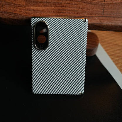 Carbon Fiber Texture Slim Case For Samsung Galaxy Z Fold 8 | Hinge Protection