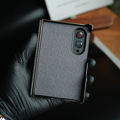 Carbon Fiber Texture Slim Case For Samsung Galaxy Z Fold 8 | Hinge Protection