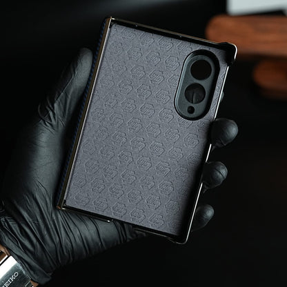 Carbon Fiber Texture Slim Case For Samsung Galaxy Z Fold 8 | Hinge Protection