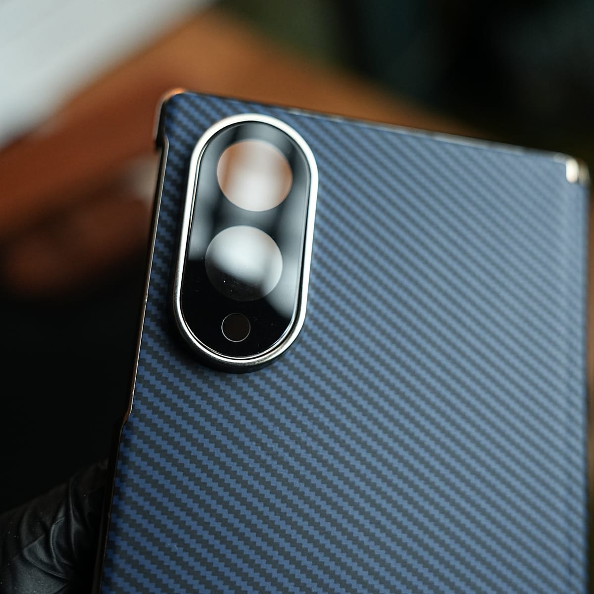 Carbon Fiber Texture Slim Case For Samsung Galaxy Z Fold 8 | Hinge Protection