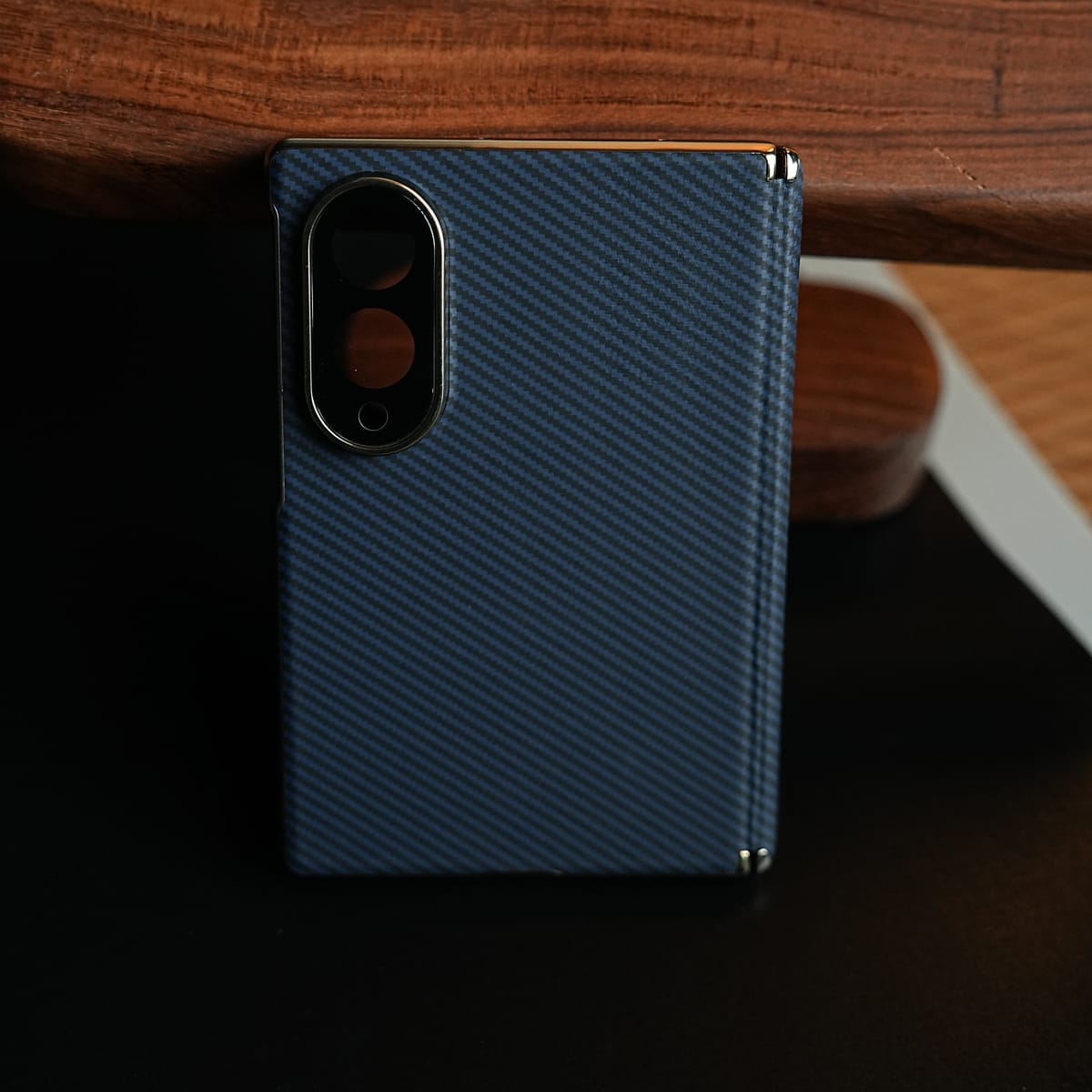 Carbon Fiber Texture Slim Case For Samsung Galaxy Z Fold 8 | Hinge Protection